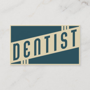 Carte De Visite rétro dentiste