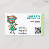 Carte De Visite Retro Diner (Devant)