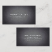 Carte De Visite Rétro éducatif professionnel noir de tableau (Devant / Derrière)