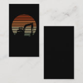 Carte De Visite Rétro Excavateur Garçons Construction de bébé (Devant / Derrière)