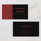 Carte de visite rétro fabuleux, Crimson (Devant / Derrière)