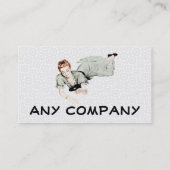 Carte De Visite Rétro femme des années 1940 regardant dans un (Dos)