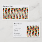 Carte De Visite Rétro feuille II 02 (Devant / Derrière)