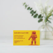 Carte De Visite Rétro figurine d'astronaute (Debout devant)