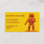 Carte De Visite Rétro figurine d'astronaute (Devant)