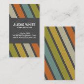 Carte De Visite Rétro filet - style 1 (Devant / Derrière)