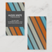 Carte De Visite Rétro filet - style 5 (Devant / Derrière)