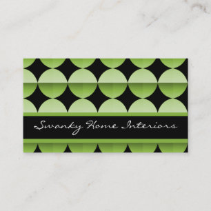 Carte de visite rétro Flair, Lime Green