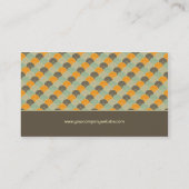 Carte De Visite Rétro ! Fleurs : : Brun, orange, beige (Dos)