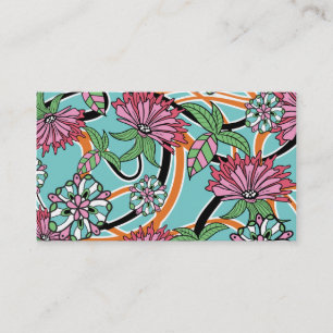 Carte De Visite Rétro floral