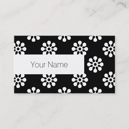 Carte De Visite Rétro Flowers (Devant)