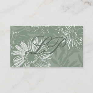 Carte de visite Retro Flowers