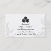 Carte de visite Retro Flowers (Dos)