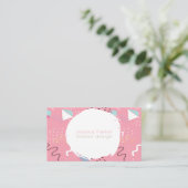 Carte De Visite Rétro formes de griffonnage esquissées des années (Debout devant)