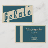 Carte De Visite rétro gelato (Devant / Derrière)