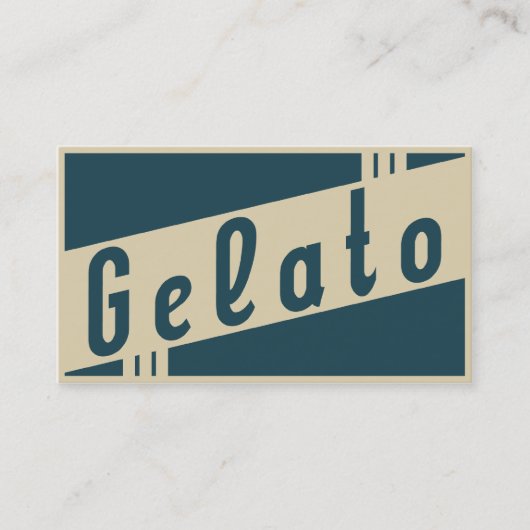 Carte De Visite rétro gelato (Devant)