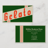 Carte De Visite rétro gelato (Devant / Derrière)