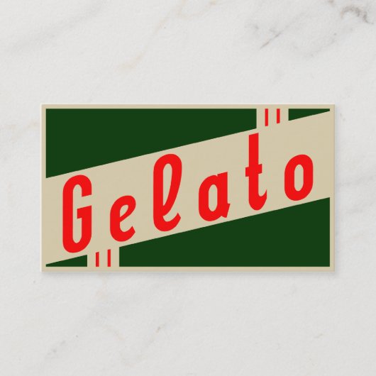Carte De Visite rétro gelato (Devant)