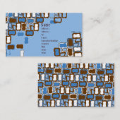 Carte De Visite Rétro goutte (Devant / Derrière)