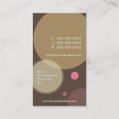 CARTE DE VISITE RETRO :: grands points 2P (Dos)