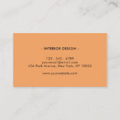 Carte De Visite Retro Groove Liquid Abstrait IV (Dos)