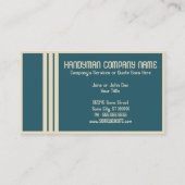 carte de visite rétro handyman (Dos)