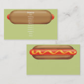 Carte De Visite Rétro hot dog - affaires (Devant / Derrière)