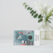 Carte De Visite Rétro illustration de la moitié du siècle de (Debout devant)