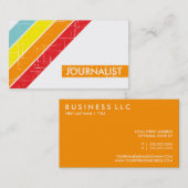 Carte De Visite rétro JOURNALISTE (Devant / Derrière)