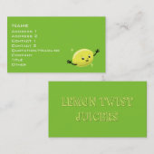 Carte De Visite Retro Lemon Guy (Devant / Derrière)