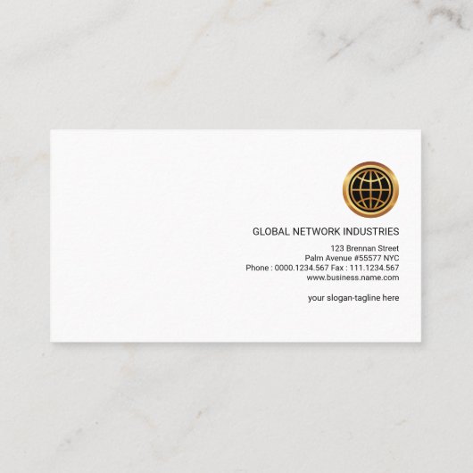 Carte De Visite Rétro logistique marron créative simple simple (Dos)