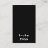 Carte De Visite Retro Look Classic manuscrit Modèle de script (Devant)