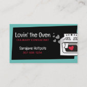Carte De Visite retro love four classe cuisine cuisinier (Devant)
