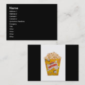 Carte De Visite Rétro maïs éclaté - couleur (Devant / Derrière)