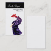 Carte De Visite Rétro maquilleur vintage (Devant / Derrière)