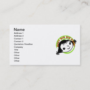 Carte De Visite Rétro meilleure grande soeur jamais