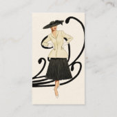 Carte De Visite Rétro mode (Dos)