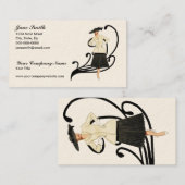 Carte De Visite Rétro mode (Devant / Derrière)