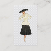 Carte De Visite Rétro mode (Dos)