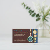 Carte De Visite Retro moderne avec Logo ou Photo Business par (Debout devant)