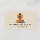 Carte De Visite Retro Moderne Méditoriale Grace Life Entraîneur, H (Devant)