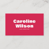 Carte De Visite Retro Moderne Rouge Professionnel Photo Code QR (Devant)