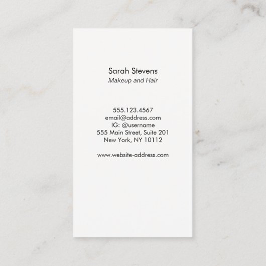 Carte De Visite Retro Noir et Or Art Déco Abstrait (Dos)