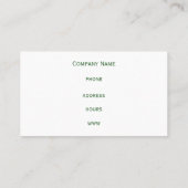 Carte de visite rétro olive (Dos)