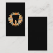 Carte De Visite Retro Orthodontic Dentistry - Graphisme des dents  (Devant / Derrière)