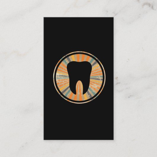 Carte De Visite Retro Orthodontic Dentistry - Graphisme des dents  (Devant)