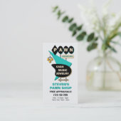 Carte De Visite Retro Pawn Shop (Debout devant)