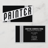Carte De Visite rétro peintre (Devant / Derrière)