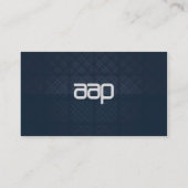 Carte De Visite Rétro plaid bleu antique (Dos)