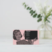 Carte De Visite Rétro porte - bloc (Debout devant)